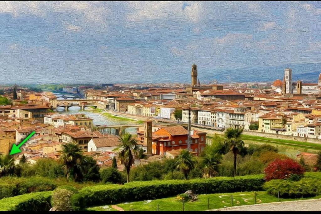 Monica Appartamento Con Giardino Al Ponte Vecchio ฟลอเรนซ์ ภายนอก รูปภาพ